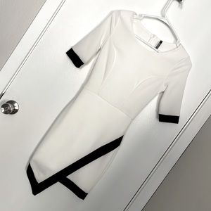 Lulu’s elegant black and white dress